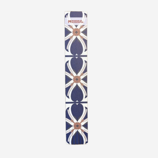 Mosaic Leather Fringed Bookmark