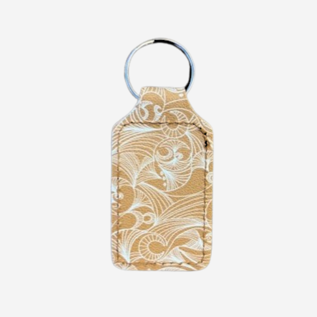 Birdlip Leather Keyring